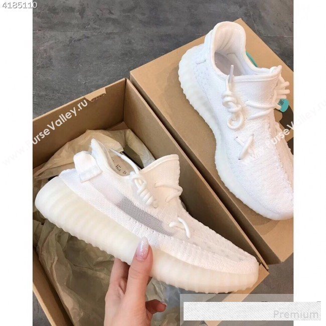 Adidas Yeezy Boost 350 V2 Static Sneakers All White 2019(For Women and Men) (EM-9061229)