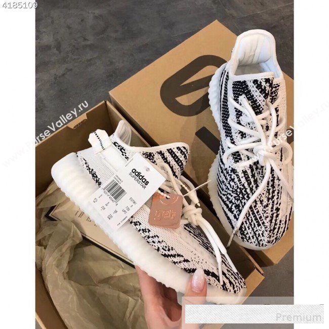 Adidas Yeezy Boost 350 V2 Static Sneakers Black/White 2019(For Women and Men) (EM-9061230)