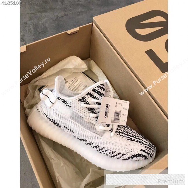 Adidas Yeezy Boost 350 V2 Static Sneakers Black/White 2019(For Women and Men) (EM-9061230)