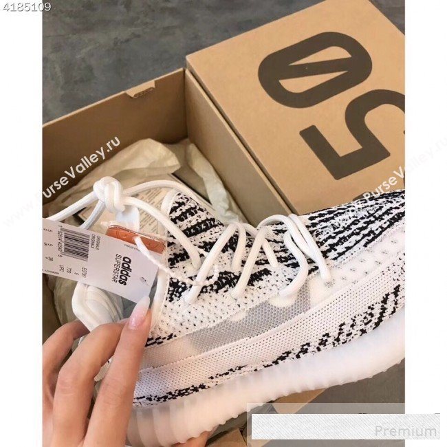 Adidas Yeezy Boost 350 V2 Static Sneakers Black/White 2019(For Women and Men) (EM-9061230)