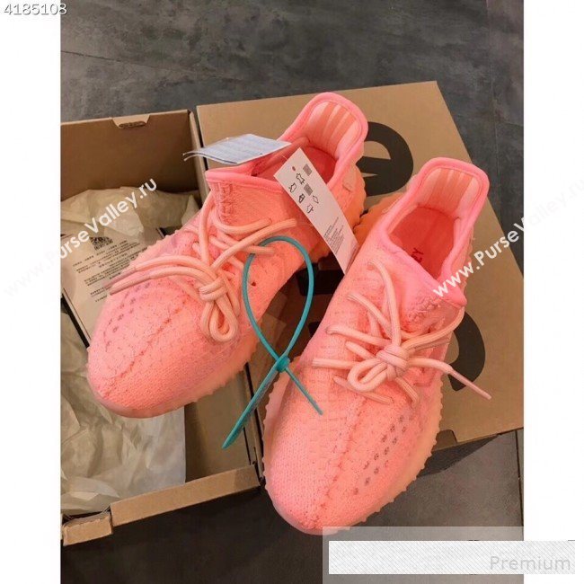 Adidas Yeezy Boost 350 V2 Static Sneakers Bright Orange 2019(For Women and Men) (EM-9061231)