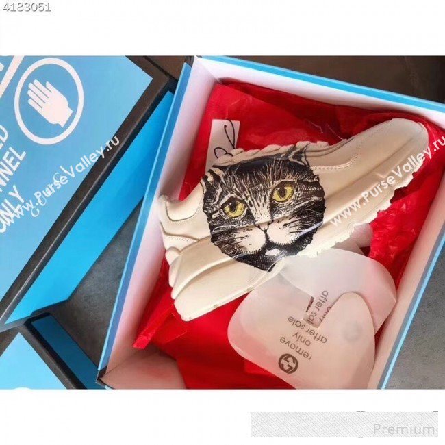 Gucci Rhyton Sneakers with Mystic Cat 583337 2019(For Women and Men) (EM-9061241)