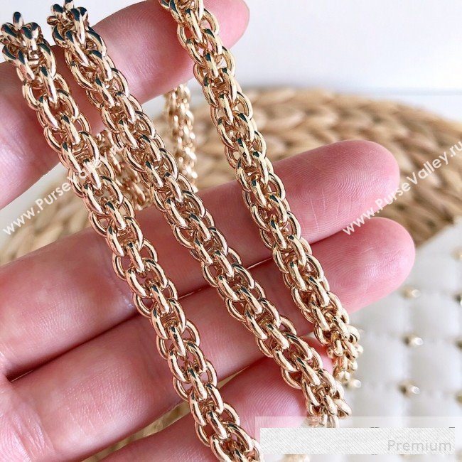 Valentino Rockstud Spike Chain Clutch Crossbody Bag in Patent Calfskin Leather White 2019 (JJ-9061141)