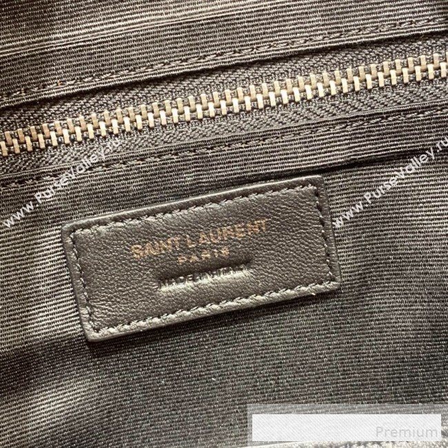 Saint Laurent Niki Medium Shopping Bag in Crinkled Vintage Leather 577999 Black 2019 (WMJ-9061754)
