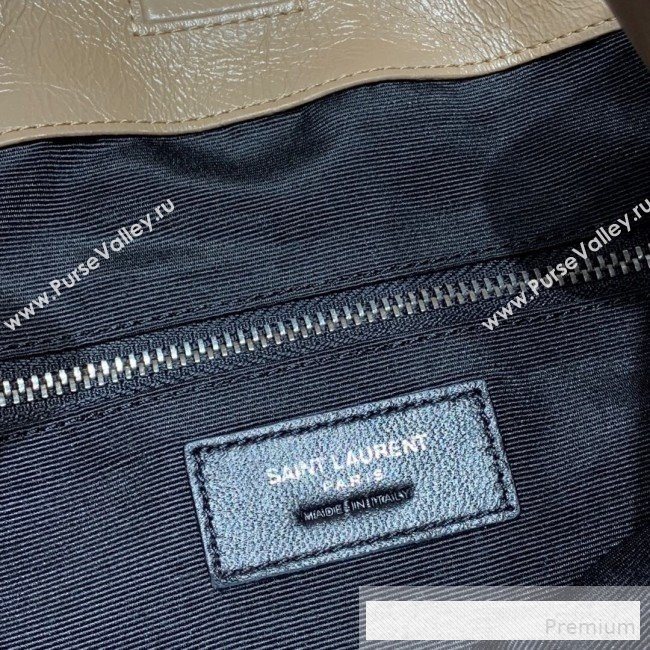 Saint Laurent Niki Medium Shopping Bag in Crinkled Vintage Leather 577999 Apricot 2019 (WMJ-9061756)
