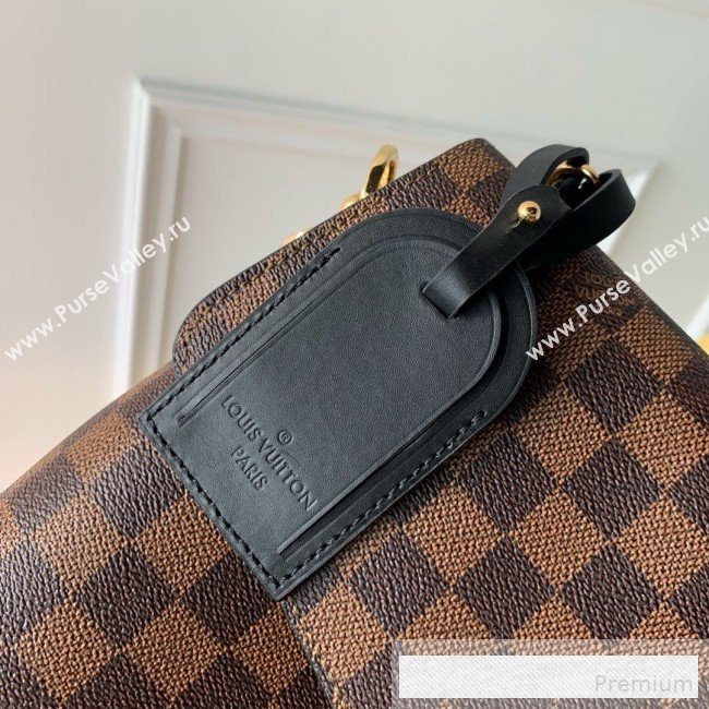 Louis Vuitton Damier Ebene Canvas LV Beaubourg MM Top Handle Bag N40177 Black 2019  (KD-9061703)