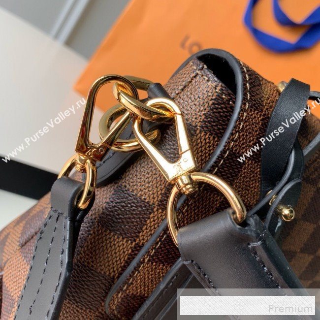 Louis Vuitton Damier Ebene Canvas LV Beaubourg MM Top Handle Bag N40177 Black 2019  (KD-9061703)