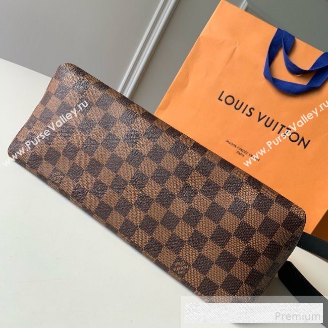 Louis Vuitton Damier Ebene Canvas LV Beaubourg MM Top Handle Bag N40177 Black 2019  (KD-9061703)