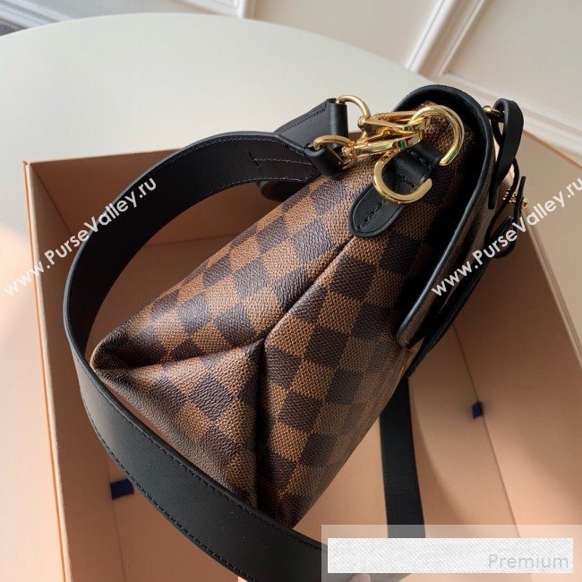 Louis Vuitton Damier Ebene Canvas LV Beaubourg MM Top Handle Bag N40177 Black 2019  (KD-9061703)