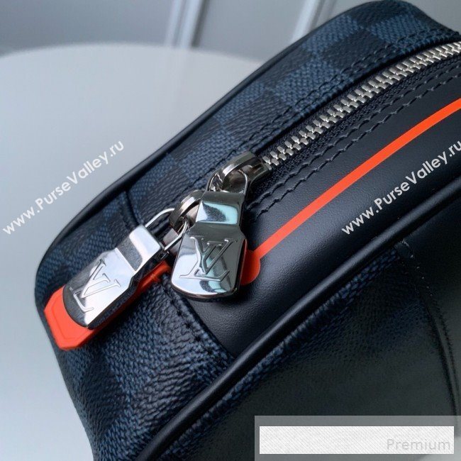 Louis Vuitton Mens Damier Cobalt Canvas Toiletry Pouch GM N60245 2019 (KD-9061705)