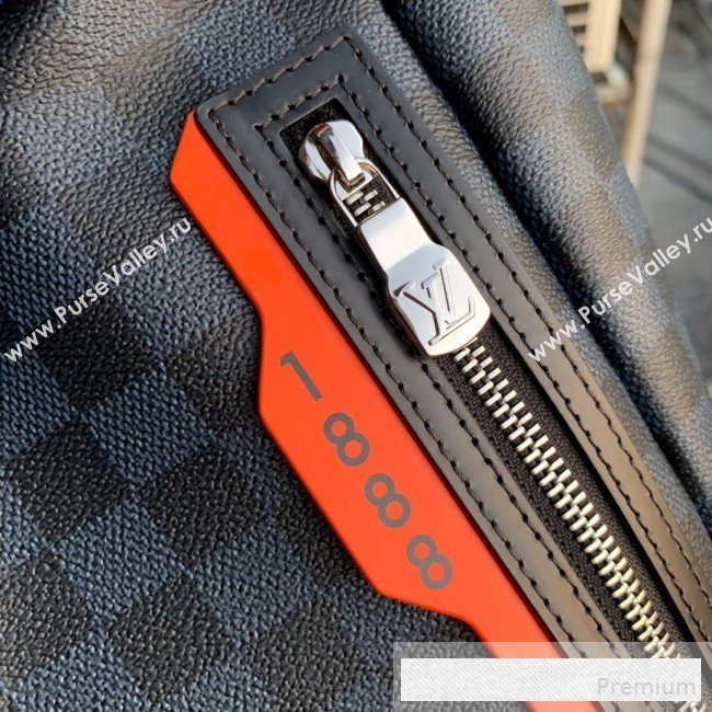 Louis Vuitton Mens Damier Cobalt Canvas Drawstring Backpack N40170 2019 (KD-9061706)