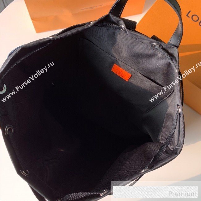 Louis Vuitton Mens Damier Cobalt Canvas Drawstring Backpack N40170 2019 (KD-9061706)