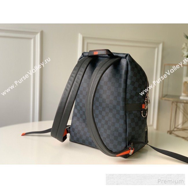 Louis Vuitton Mens Damier Cobalt Canvas Discovery Backpack PM N40157 2019 (KD-9061708)
