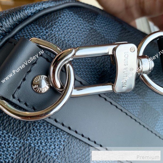 Louis Vuitton Mens Damier Cobalt Canvas Keepall  Bandouliere 45 Travel Top Handle Bag N40166 2019 (KD-9061709)