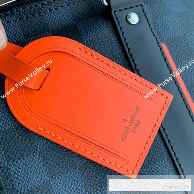 Louis Vuitton Mens Damier Cobalt Canvas Keepall  Bandouliere 45 Travel Top Handle Bag N40166 2019 (KD-9061709)