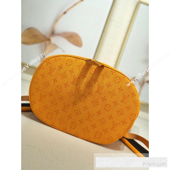 Louis Vuitton Mens Monogram Denim Chalk Backpack M44617 Yellow 2019 (LVSJ-9061719)