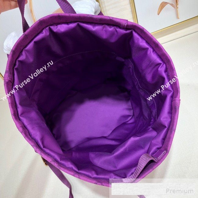 Louis Vuitton Mens Monogram Denim Chalk Backpack M44617 Purple 2019 (LVSJ-9061720)