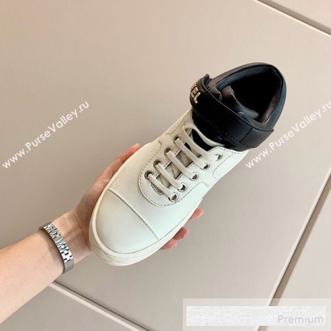 Chanel Lambskin Mid-Top Sneakers G34967 White 2019 (A8-9062127)