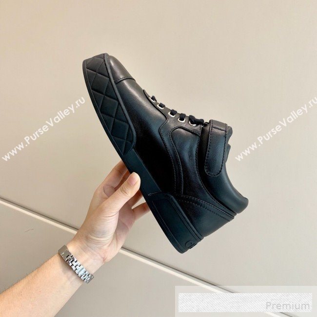 Chanel Lambskin Mid-Top Sneakers G34967 Black 2019 (A8-9062128)