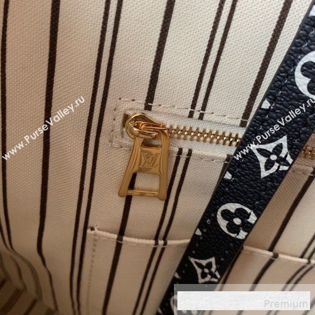 Louis Vuitton Animal Print Giant Monogram Onthego Tote Bag M44674 White/Orange 2019 (KD-9062028)