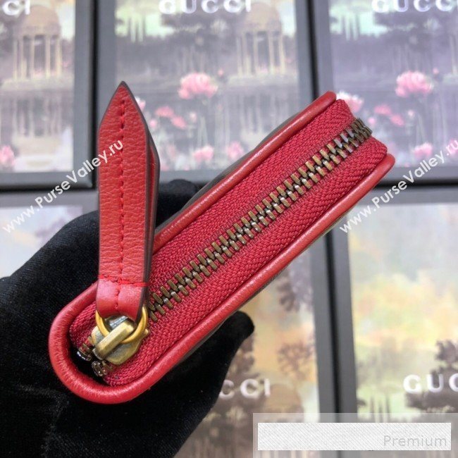 Gucci GG Diagonal Marmont Zip Around Wallet ‎573810 Black (BLWX-9062424)