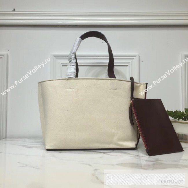 Valentino VLogo Canvas Tote Beach Bag  2019 (XYD-9062431)
