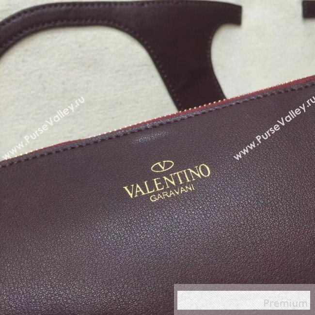 Valentino VLogo Canvas Tote Beach Bag  2019 (XYD-9062431)
