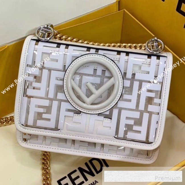 Fendi Transparent Small Flap Bag Black 2019 (AFEI-9062441)