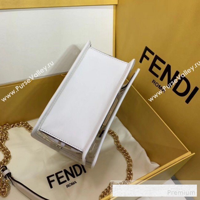 Fendi Transparent Small Flap Bag Black 2019 (AFEI-9062441)