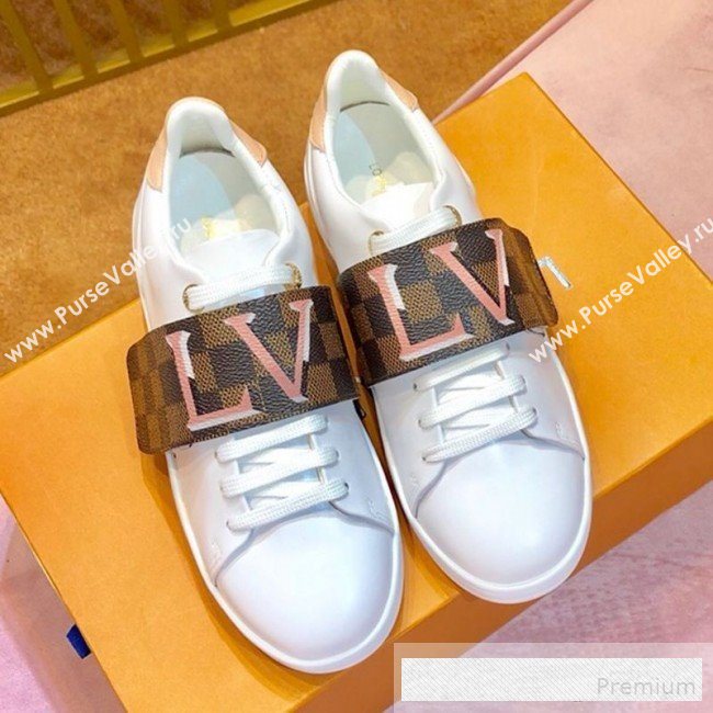 Louis Vuitton LV Damier Canvas Low-top Frontrow Sneakers 1A5N53 2019 (1054-9062503)