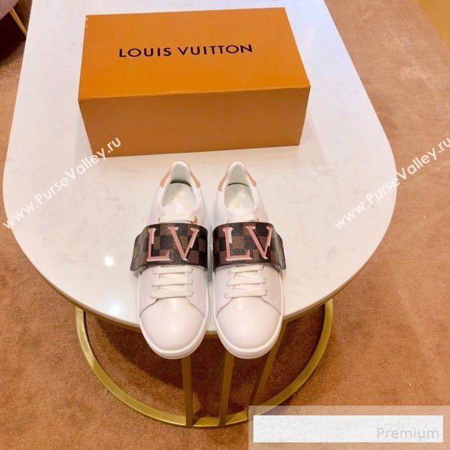 Louis Vuitton LV Damier Canvas Low-top Frontrow Sneakers 1A5N53 2019 (1054-9062503)