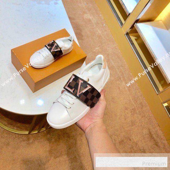 Louis Vuitton LV Damier Canvas Low-top Frontrow Sneakers 1A5N53 2019 (1054-9062503)