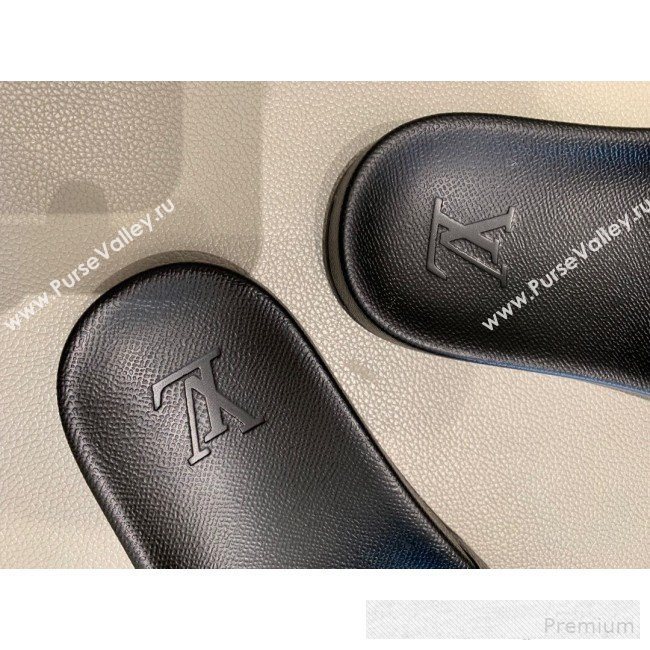 Louis Vuitton Monogram Canvas Flat Slide Sandals Coffee 2019(For Women and Men) (DLY-9062517)