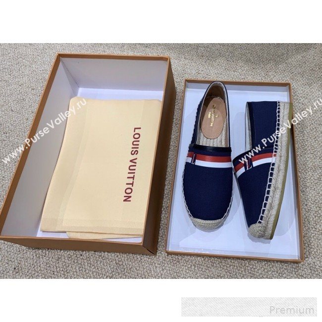 Louis Vuitton Denim LV Web Espadrilles Blue 2019(For Women and Men)  (HANB-9062814)