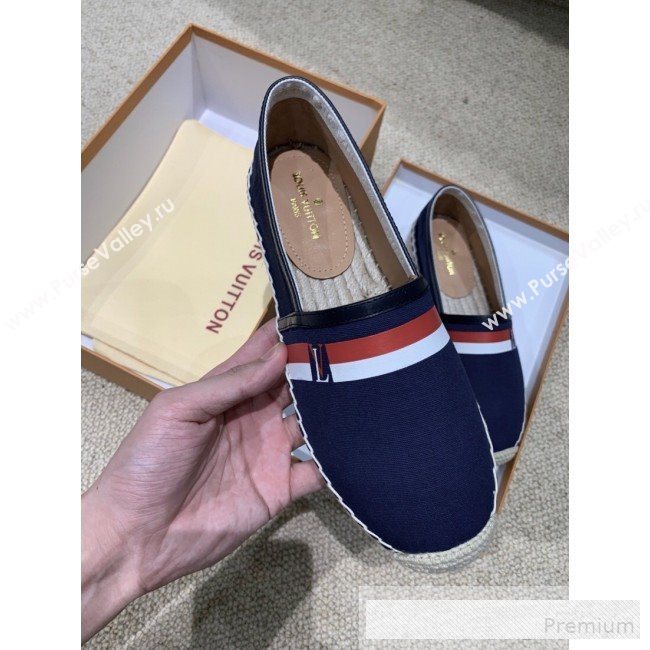 Louis Vuitton Denim LV Web Espadrilles Blue 2019(For Women and Men)  (HANB-9062814)