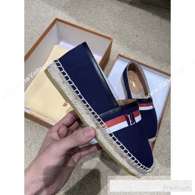 Louis Vuitton Denim LV Web Espadrilles Blue 2019(For Women and Men)  (HANB-9062814)