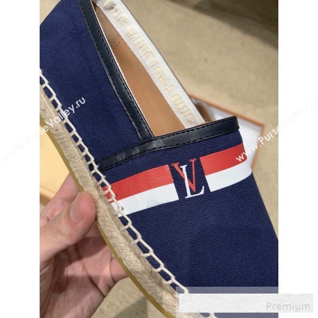 Louis Vuitton Denim LV Web Espadrilles Blue 2019(For Women and Men)  (HANB-9062814)