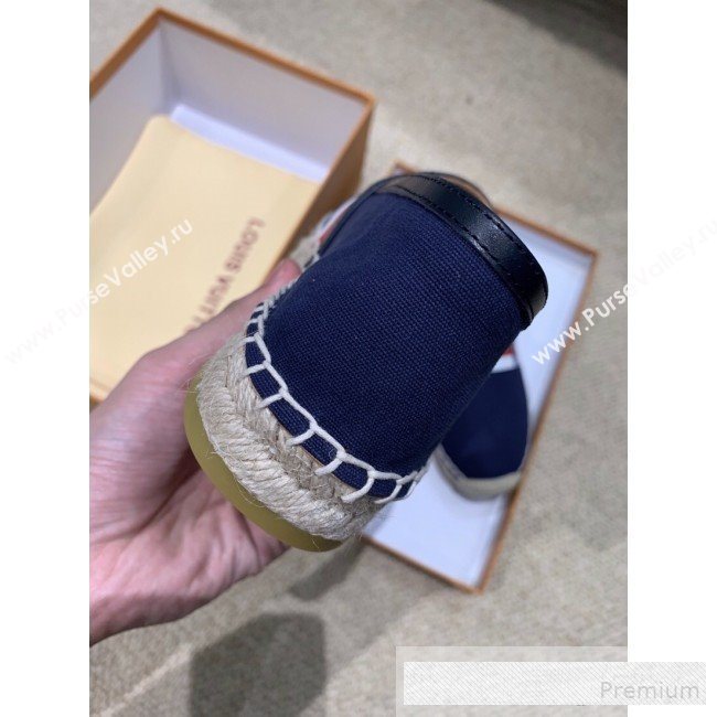 Louis Vuitton Denim LV Web Espadrilles Blue 2019(For Women and Men)  (HANB-9062814)