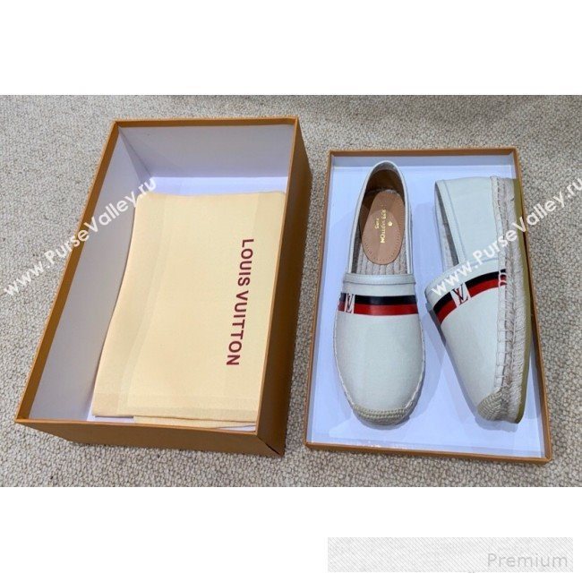 Louis Vuitton Denim LV Web Espadrilles White 2019(For Women and Men)  (HANB-9062815)