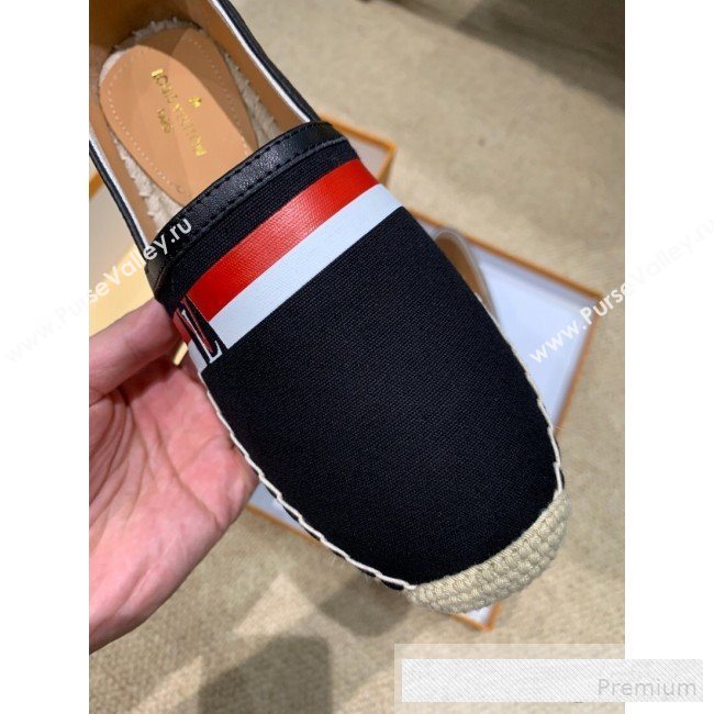 Louis Vuitton Denim LV Web Espadrilles Black 2019(For Women and Men)  (HANB-9062816)