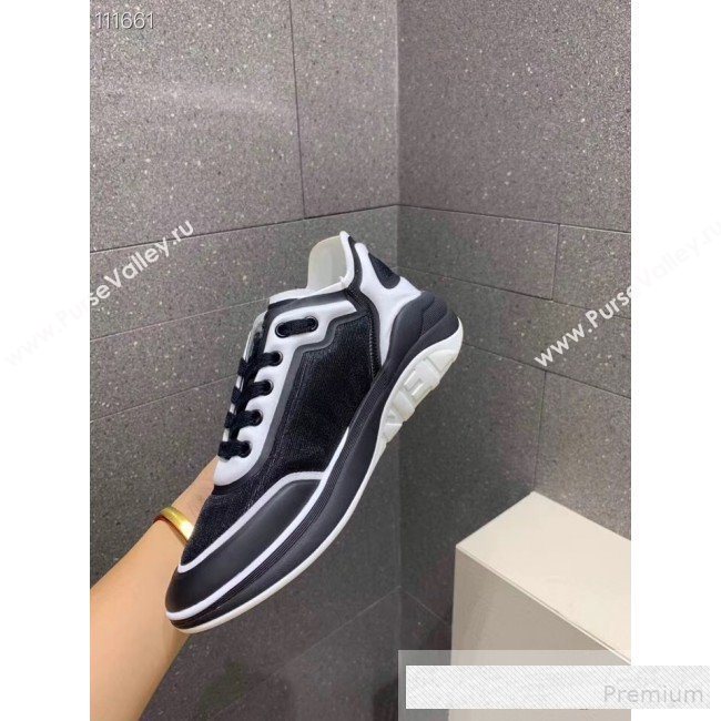 Chanel Lycra and Mesh Patchwork Sneakers G34763 Black 2019 (1028-9062827)