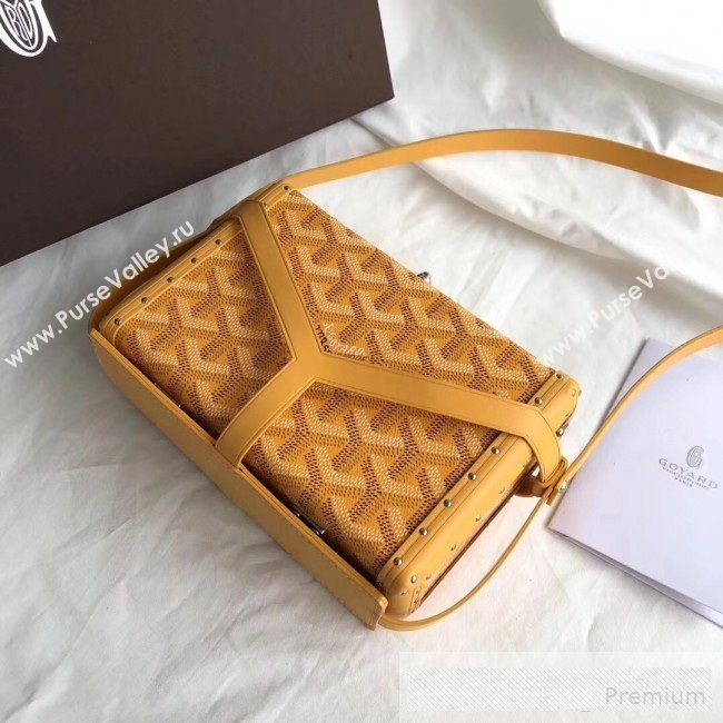 Goyard Minaudiere Mini Y Case Shoulder Bag Yellow  (GEYA-9062701)