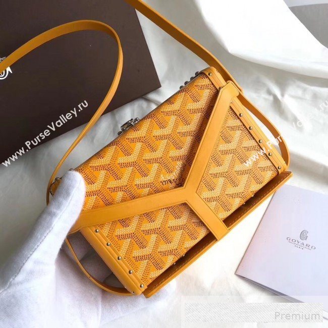 Goyard Minaudiere Mini Y Case Shoulder Bag Yellow  (GEYA-9062701)