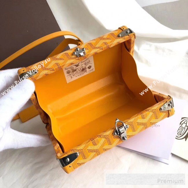 Goyard Minaudiere Mini Y Case Shoulder Bag Yellow  (GEYA-9062701)