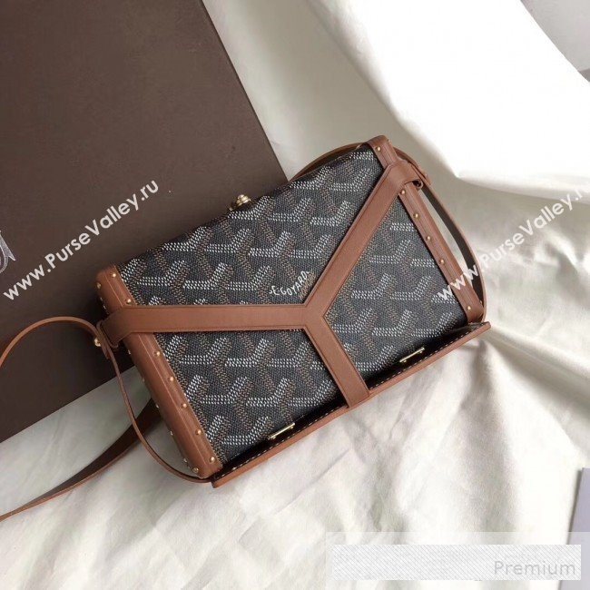 Goyard Minaudiere Mini Y Case Shoulder Bag Coffee (GEYA-9062702)