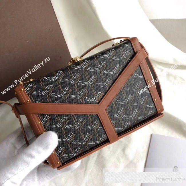 Goyard Minaudiere Mini Y Case Shoulder Bag Coffee (GEYA-9062702)