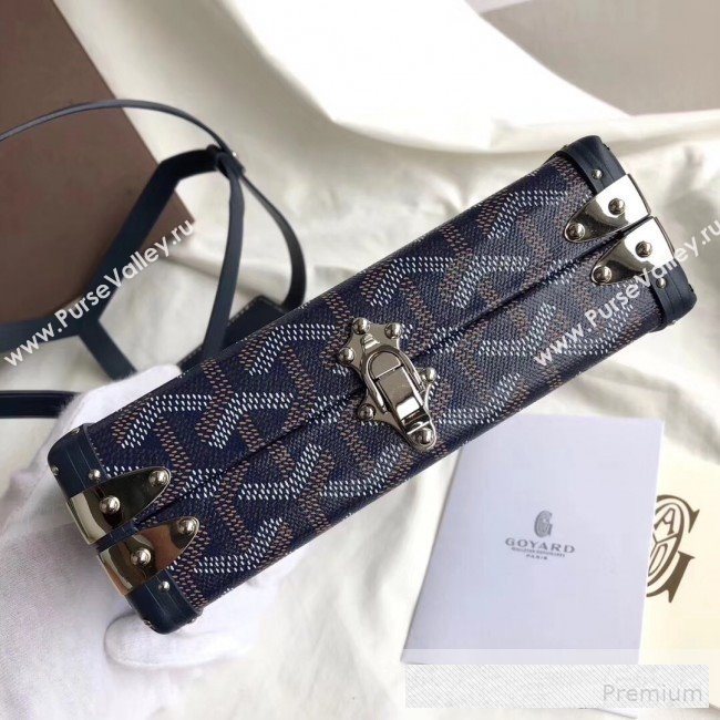 Goyard Minaudiere Mini Y Case Shoulder Bag Dark Blue (GEYA-9062703)