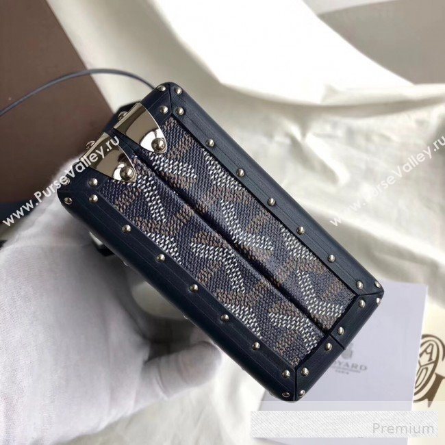 Goyard Minaudiere Mini Y Case Shoulder Bag Dark Blue (GEYA-9062703)