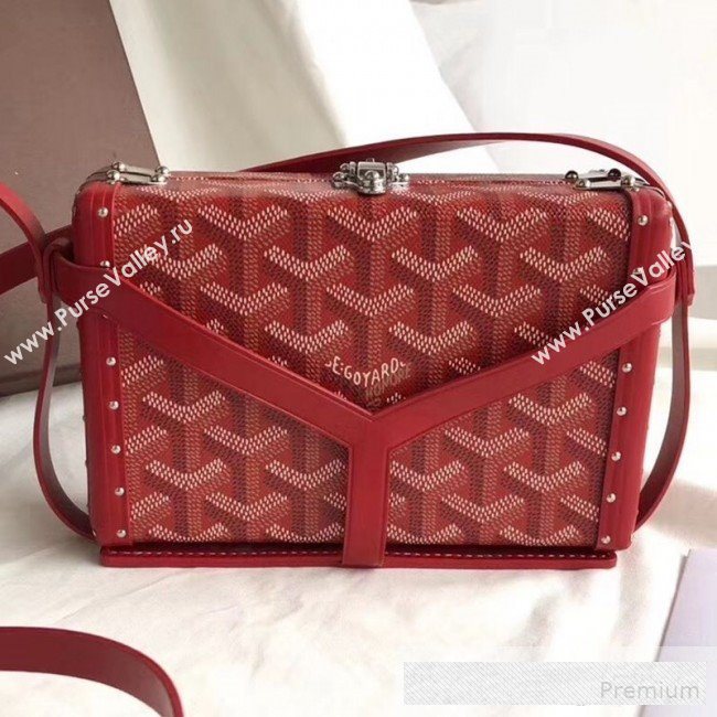 Goyard Minaudiere Mini Y Case Shoulder Bag Red (GEYA-9062704)