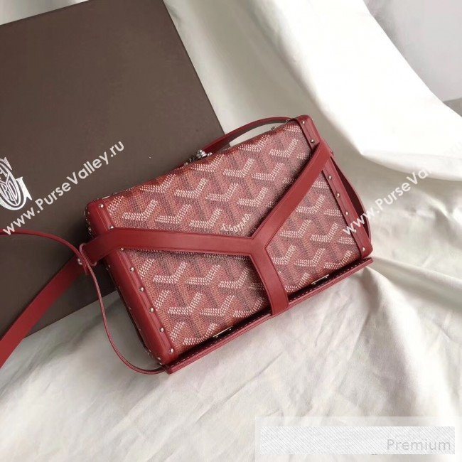 Goyard Minaudiere Mini Y Case Shoulder Bag Red (GEYA-9062704)